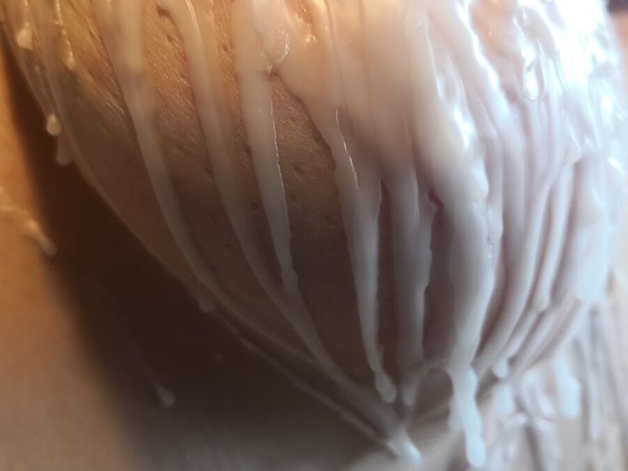 Breasts in hot wax