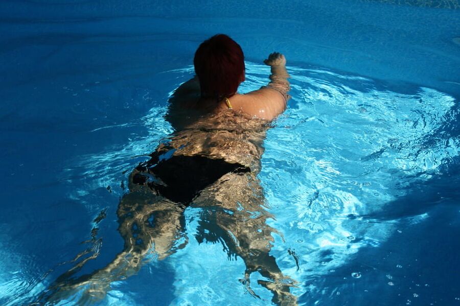 In the private pool