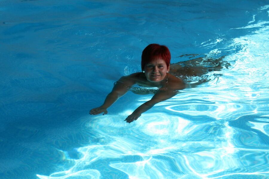 In the private pool