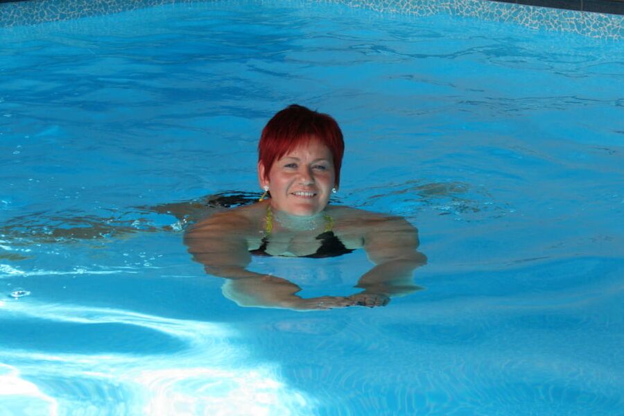 In the private pool
