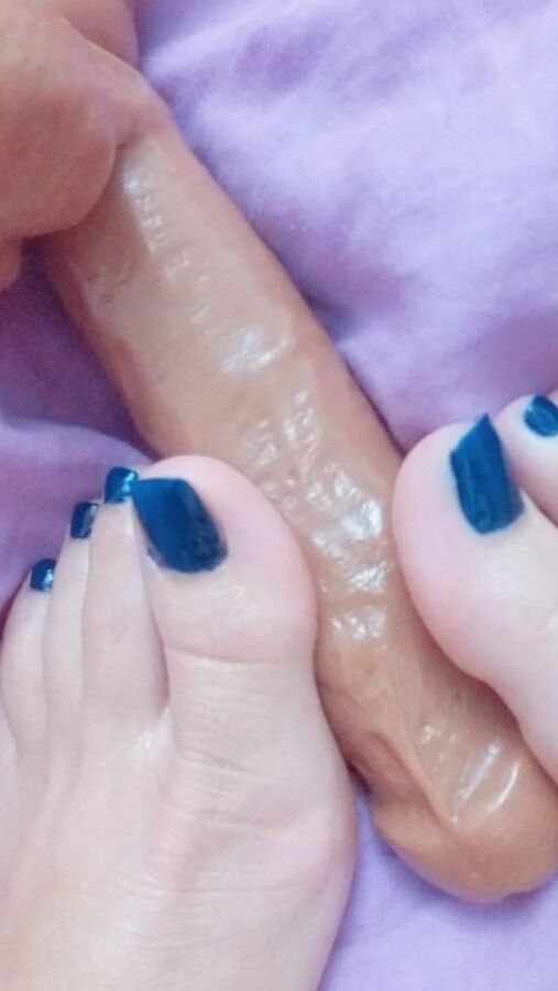 Footjob, Dildo, Foot Fetish, Sexy Feet