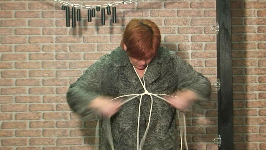 Completely packed with a fur coat