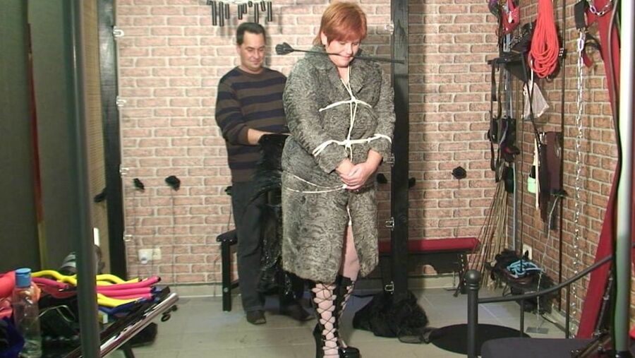Completely packed with a fur coat