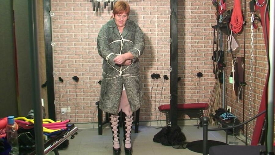 Completely packed with a fur coat