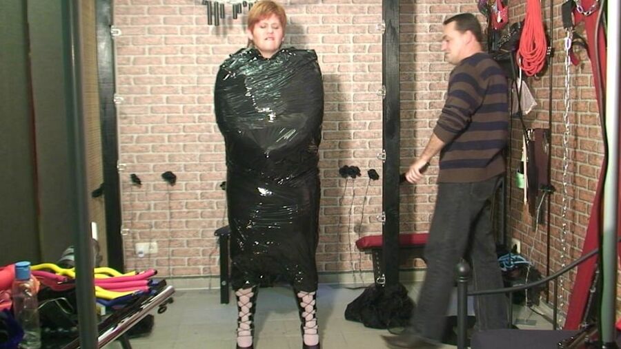 Completely packed with a fur coat