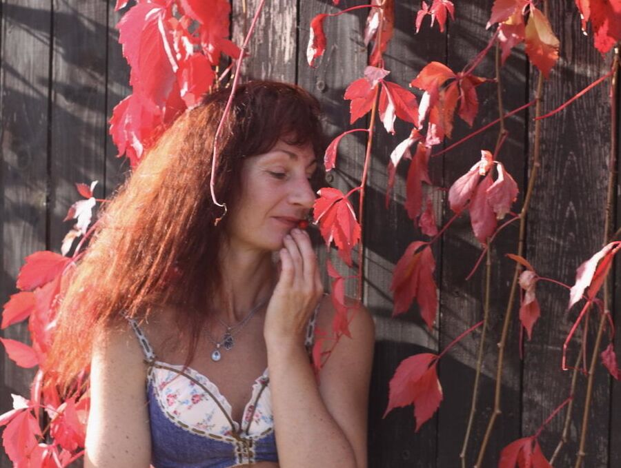 In red leaves