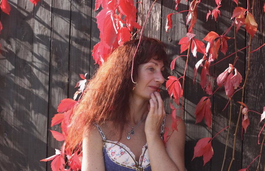 In red leaves