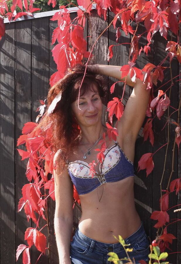 In red leaves