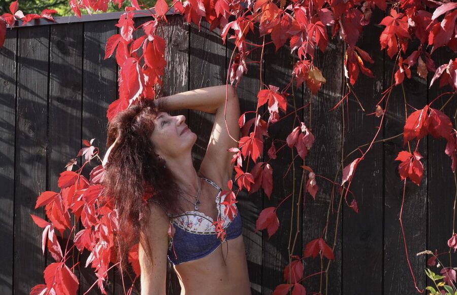 In red leaves