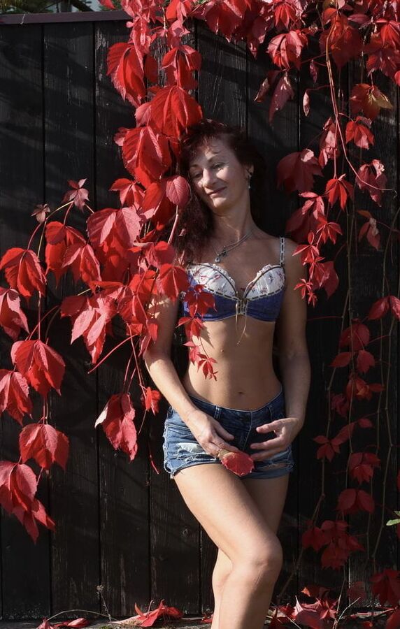 In red leaves