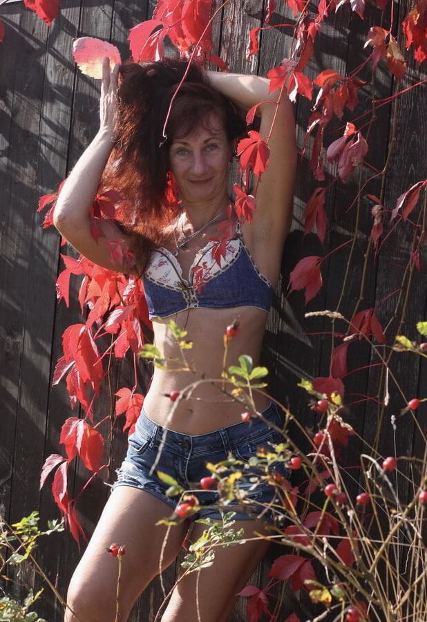 In red leaves