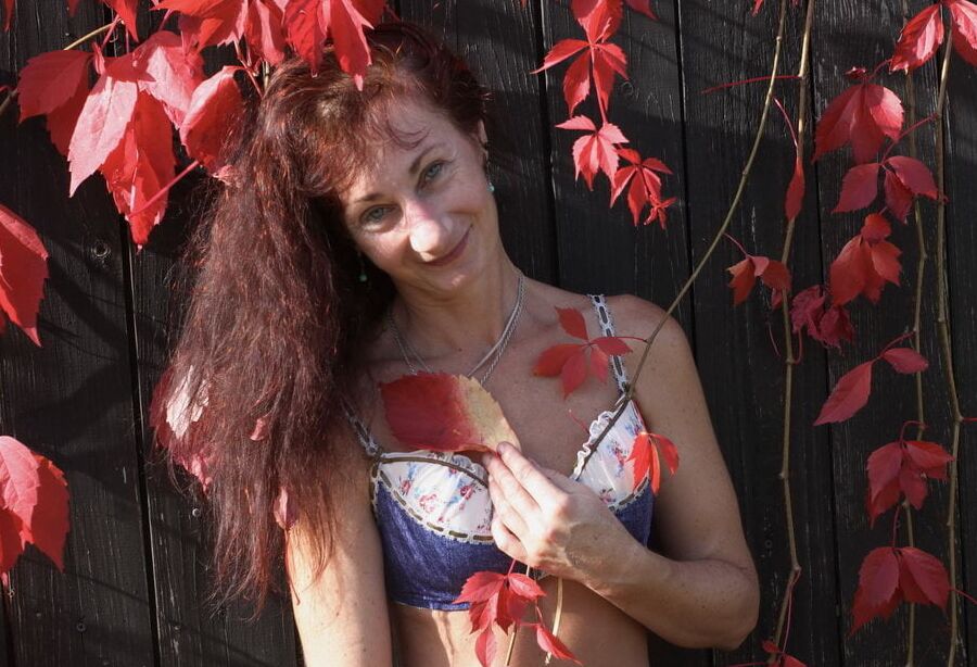 In red leaves