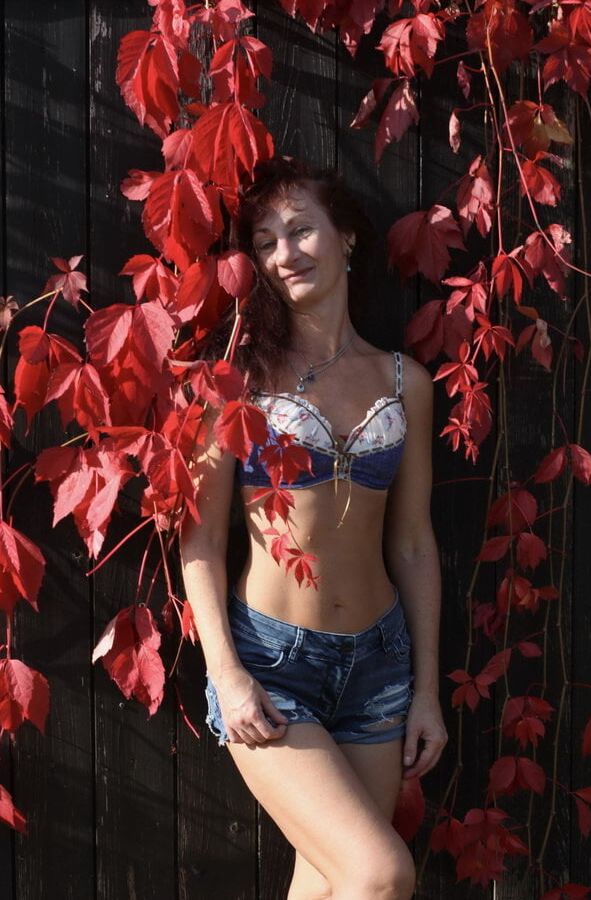 In red leaves