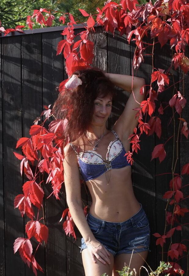 In red leaves