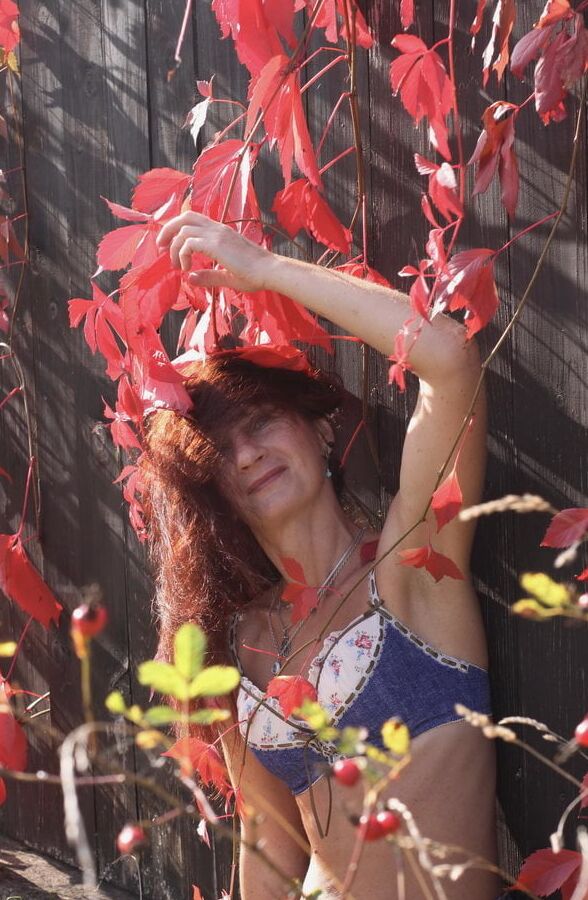 In red leaves