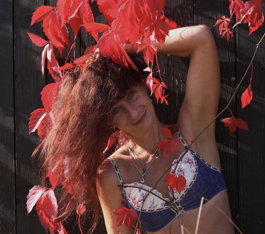 In red leaves