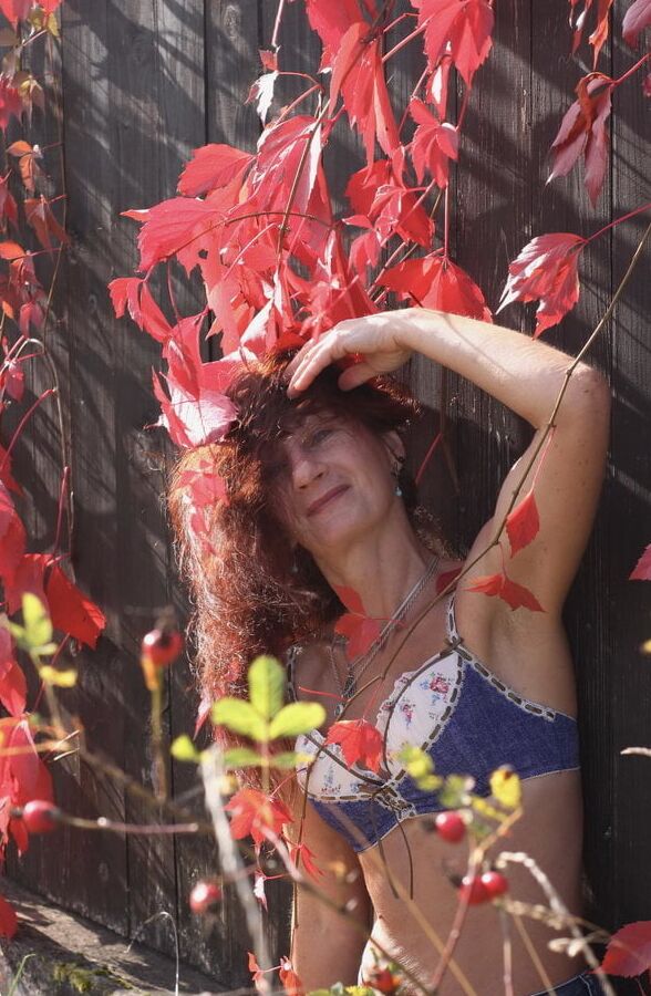 In red leaves
