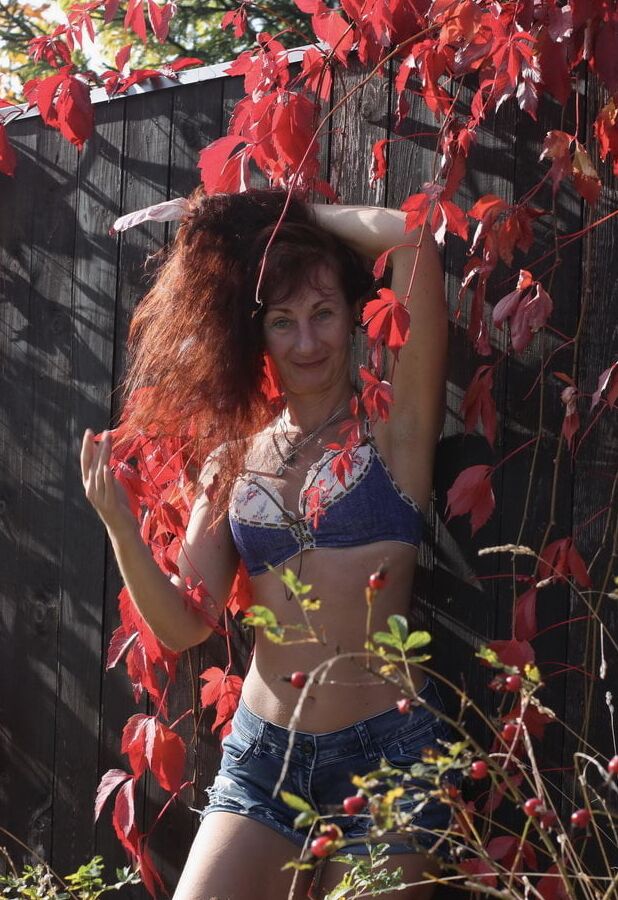In red leaves