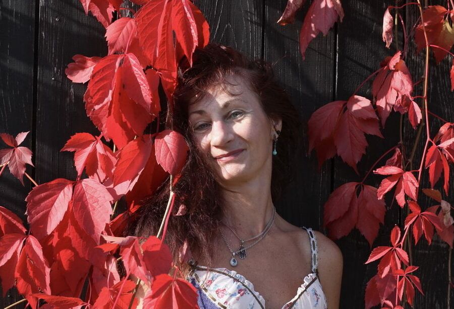 In red leaves