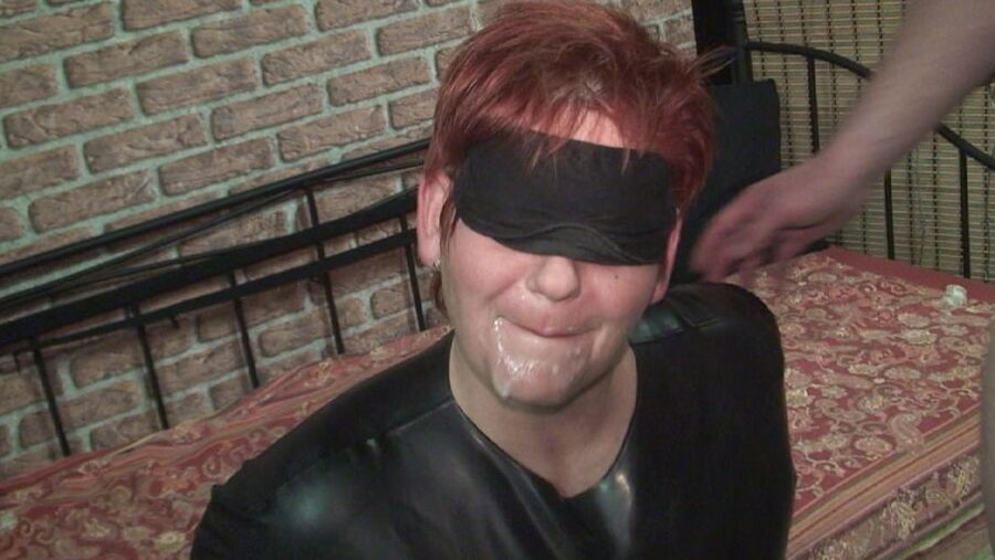 With 2 young boys and blindfolded