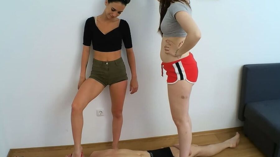 Mira and Lyla dominate and humiliate slave