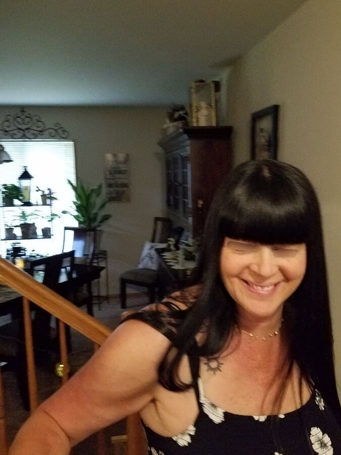 Sitting on the stairs waiting for you.
