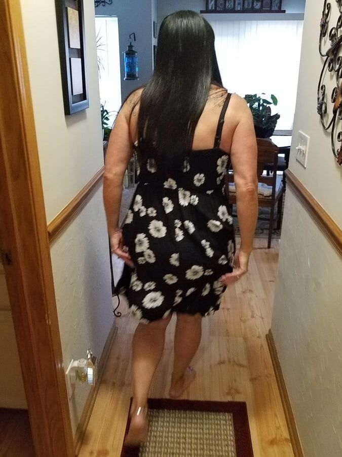 Sitting on the stairs waiting for you.