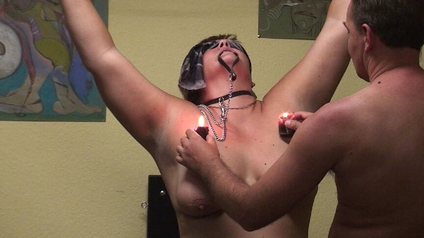 Anna blindfolded ...