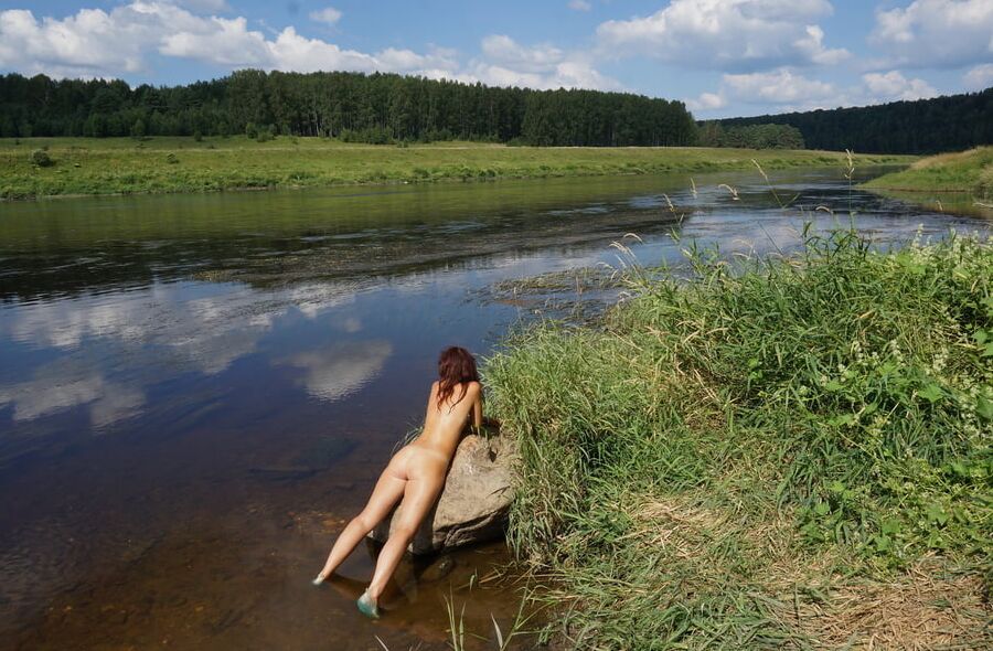 Boulder in Volga-river