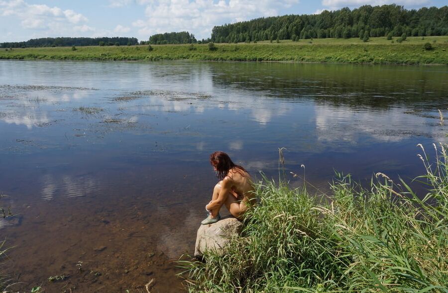 Boulder in Volga-river