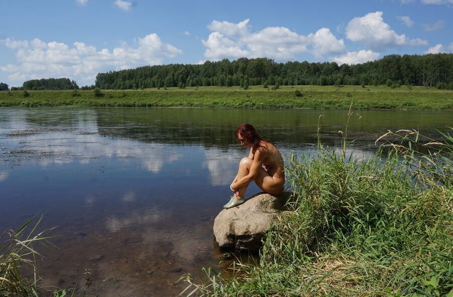 Boulder in Volga-river
