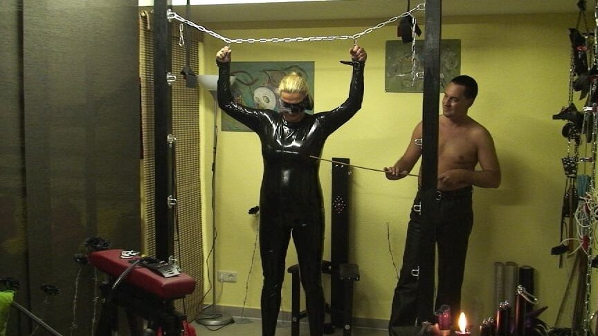 Latex slave girl ...