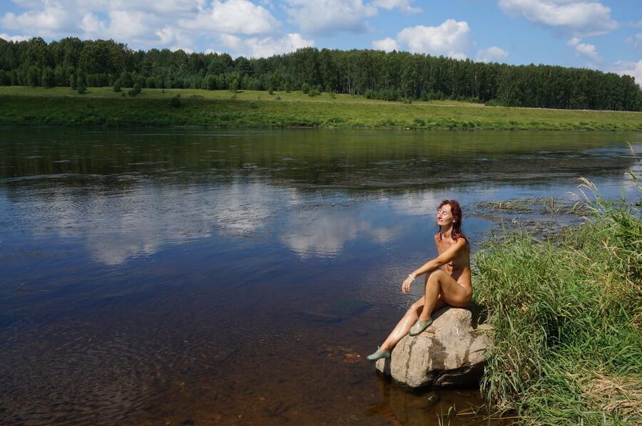 Boulder in Volga-river