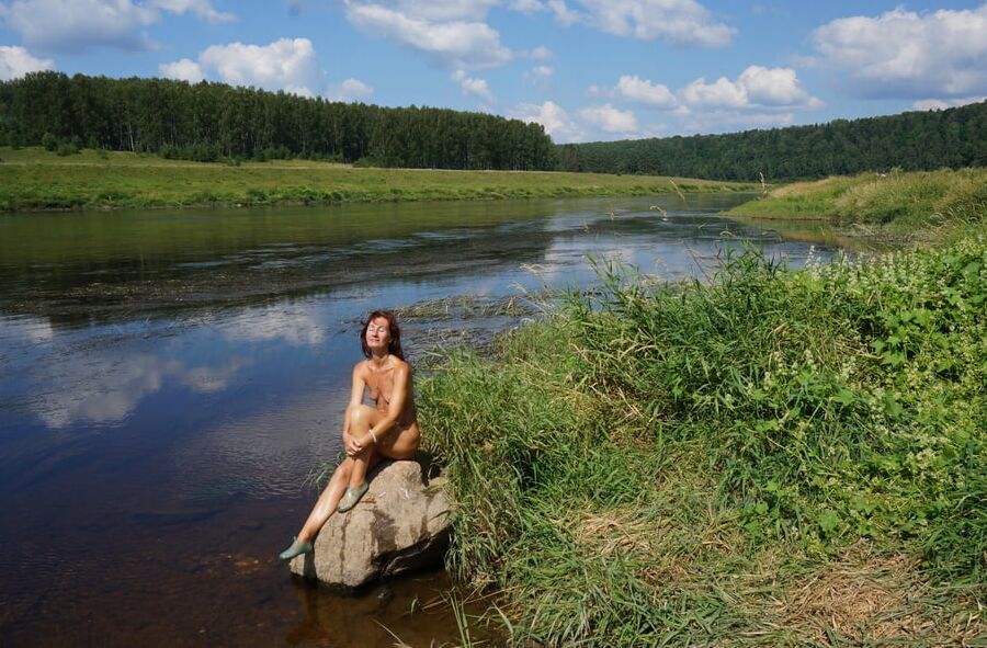 Boulder in Volga-river