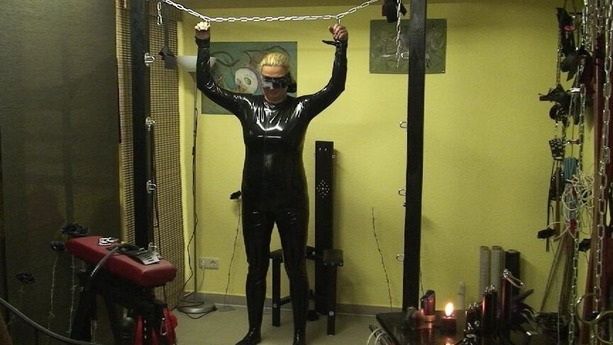Latex slave girl ...