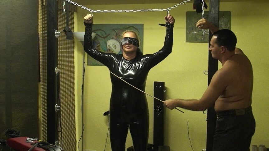 Latex slave girl ...