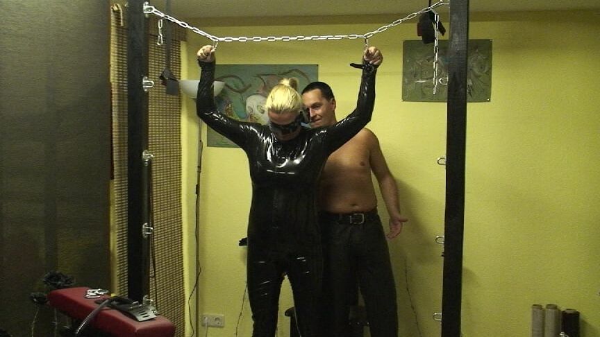 Latex slave girl ...