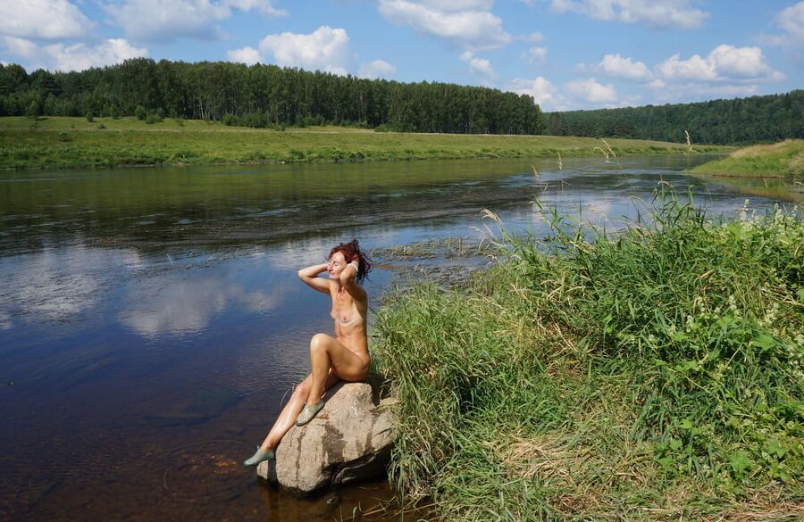 Boulder in Volga-river