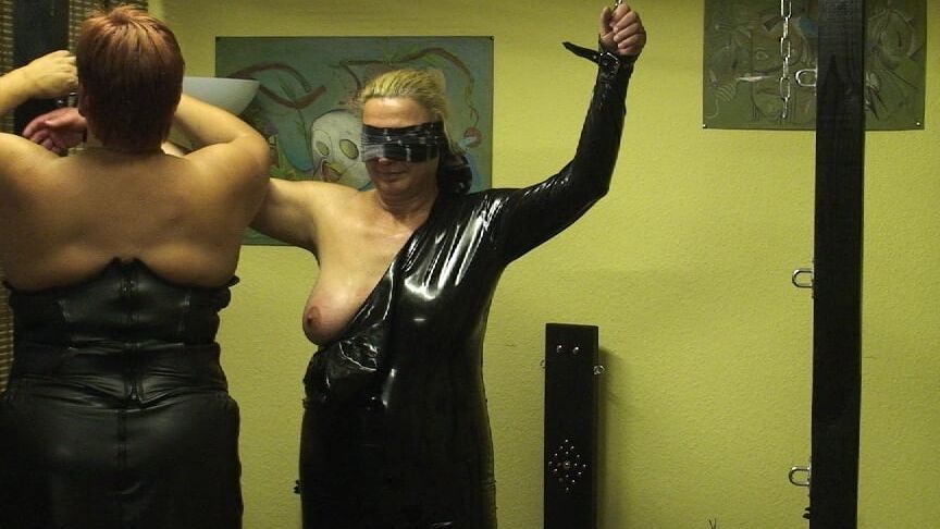 Latex slave girl ...