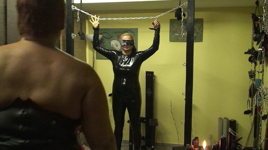 Latex slave girl ...