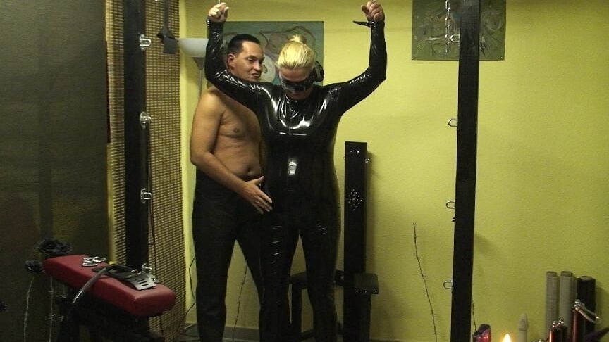 Latex slave girl ...