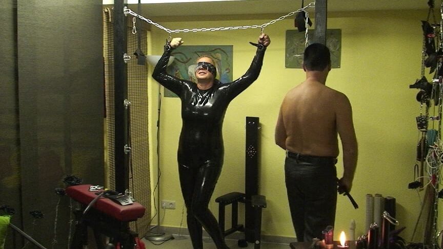 Latex slave girl ...