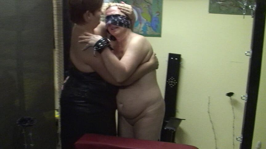 Slave with dildo ...