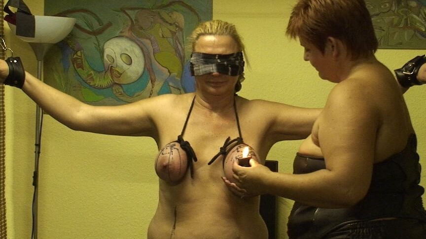 Breasts tied ...