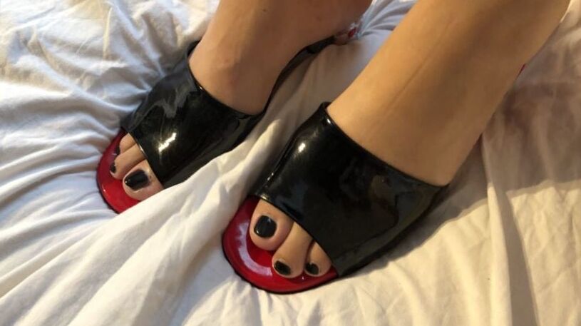 High Heels on Bed