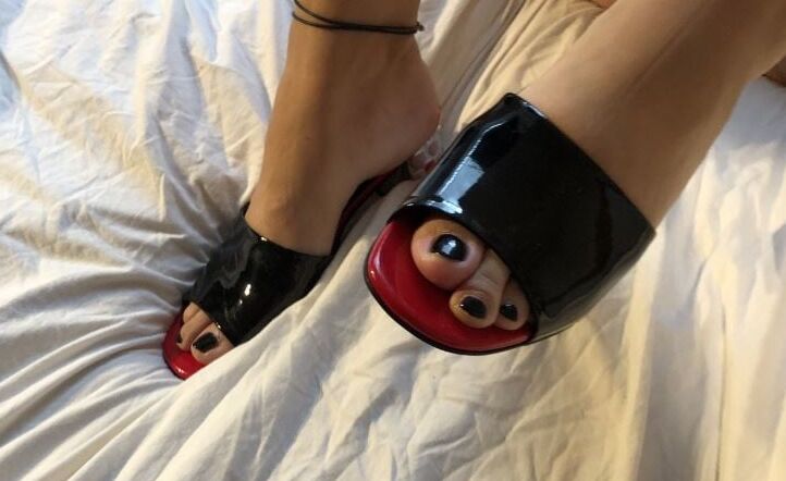 High Heels on Bed