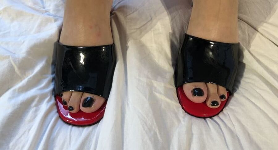 High Heels on Bed