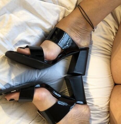 High Heels on Bed