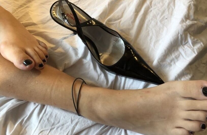 High Heels on Bed