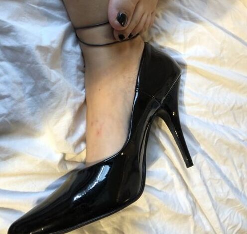 High Heels on Bed